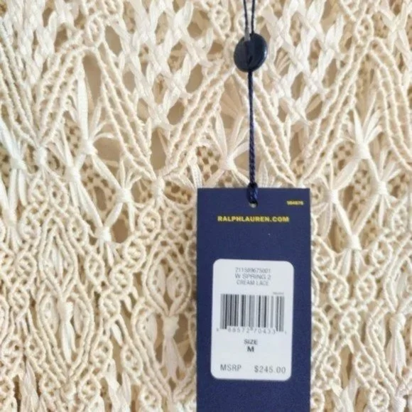 Ralph Lauren Crochet Top M - Picture 8 of 9